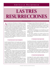 Las tres resurrecciones