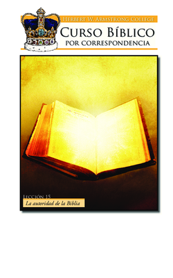 Lección 15: El Libro de libros: la Santa Biblia