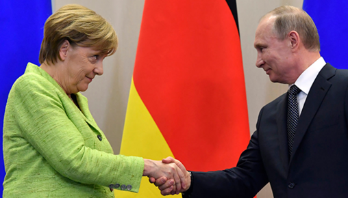 Putin, Merkel