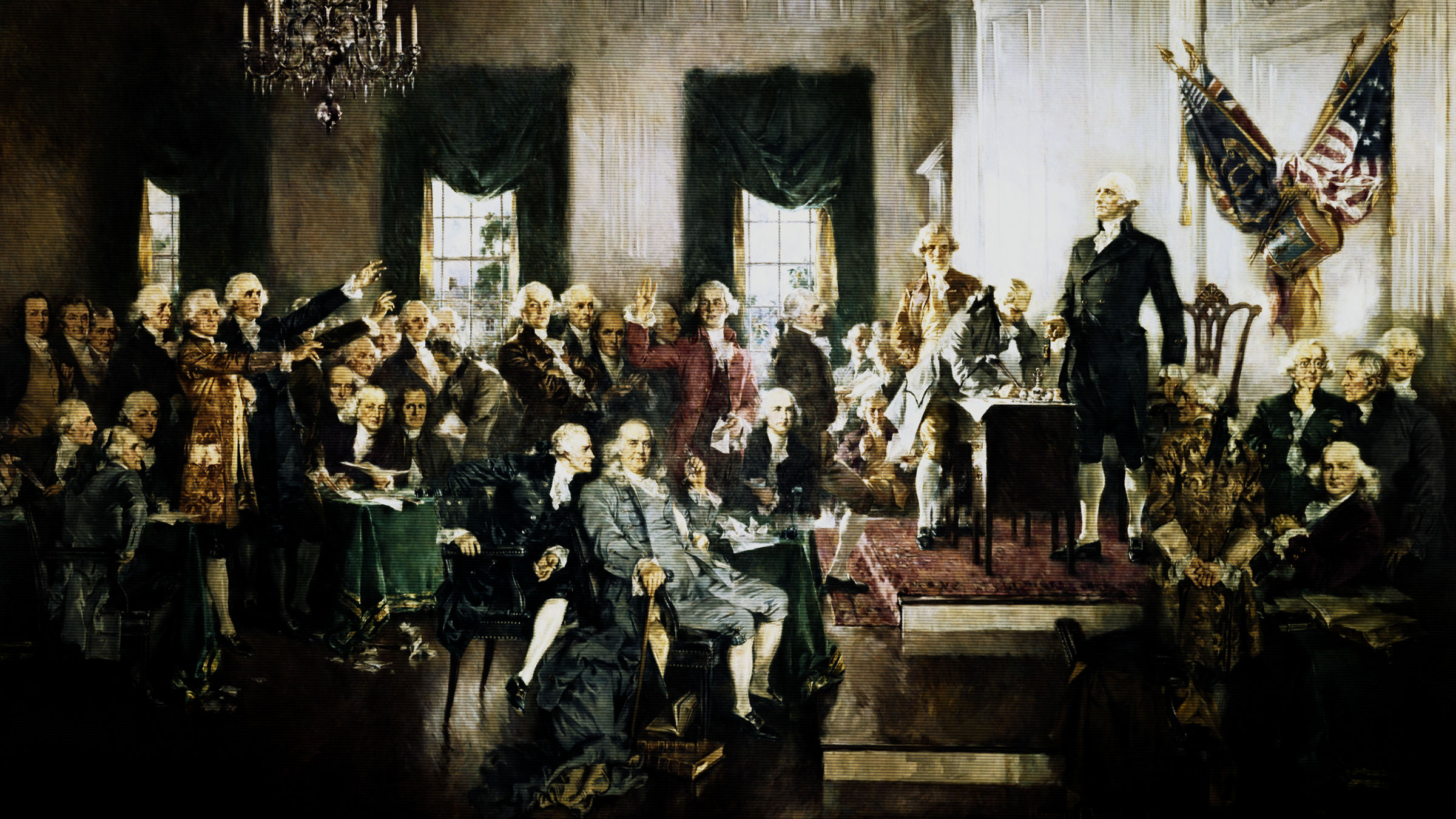 Scene At The Signing Of The Constitution Of The United States B