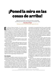 ¡Poned la mira en las cosas de arriba!