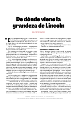 De dónde viene la grandeza de Lincoln
