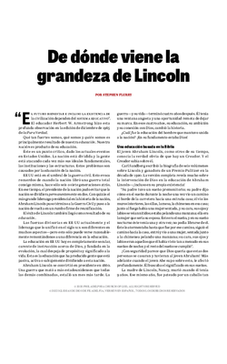 De dónde viene la grandeza de Lincoln