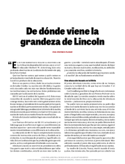 De dónde viene la grandeza de Lincoln