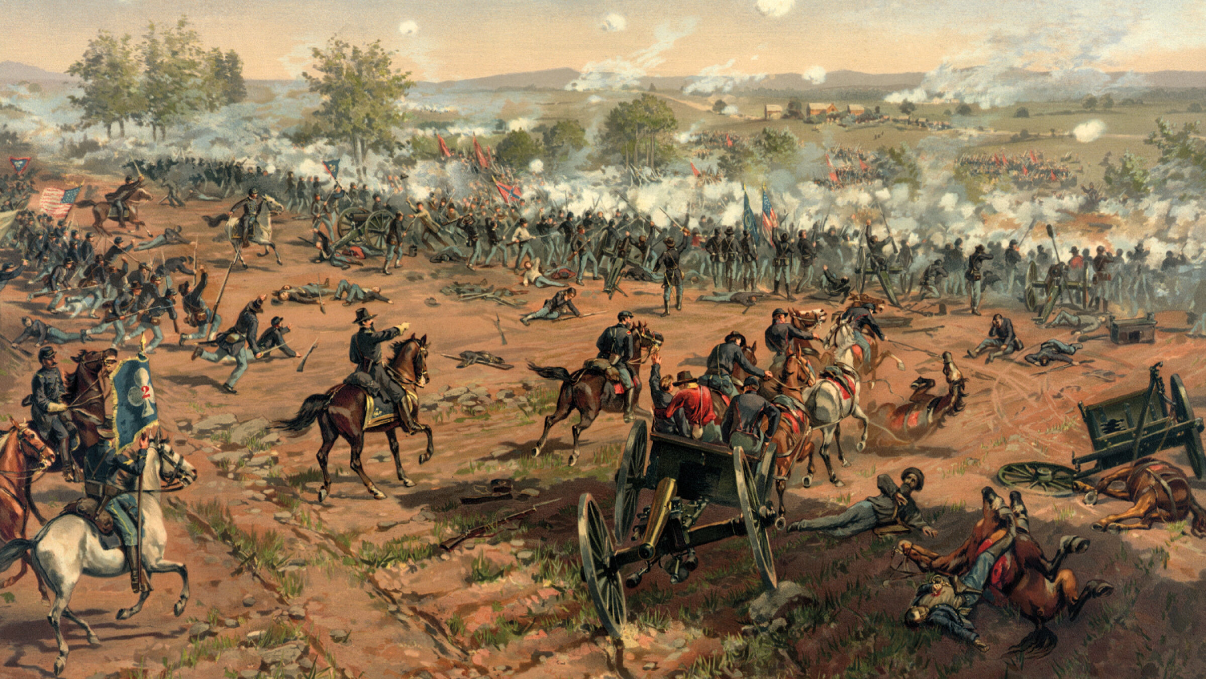 220829 Thure De Thulstrup   L. Prang And Co.   Battle Of Gettysburg   Restoration By Adam Cuerden