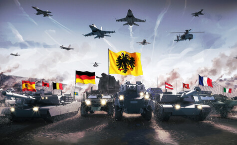 El canciller alemán hace un llamado de urgencia para la ‘producción en masa’ de armas europeas