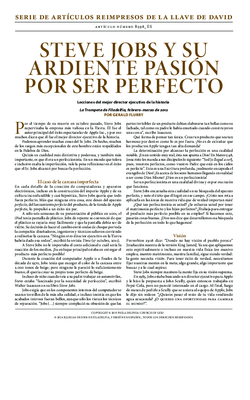 Steve Jobs y su ardiente pasión por ser perfecto