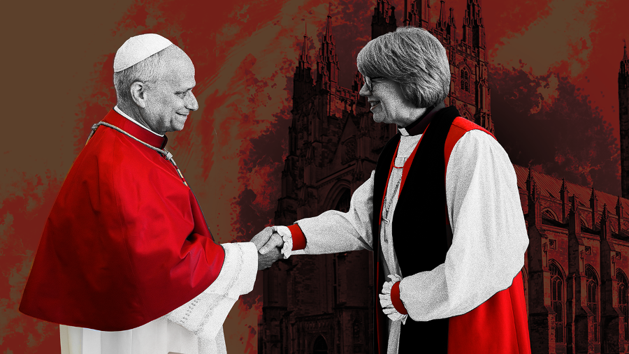 Líder anglicano ora con el Papa