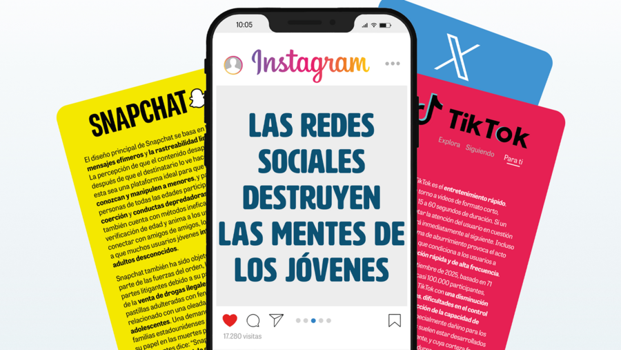 Las redes sociales destruyen las mentes de los jóvenes